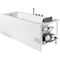 Eago 5Ft Acrylic White Rectangular Whirlpool Bathtub w Fixtures AM154ETL-L5 - alternate 9